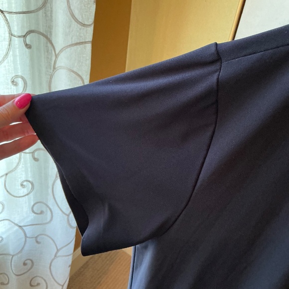 Norma Kamali Navy Pull On Dress Size Large - Picture 3 of 4